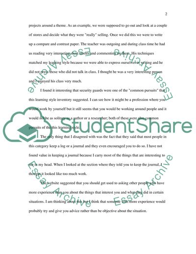 Learning Style Inventory