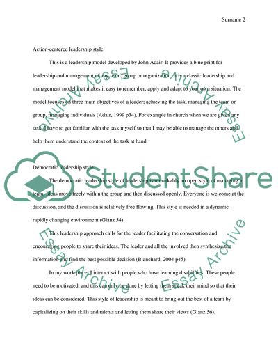 Leadership Theories, Approaches, and Models