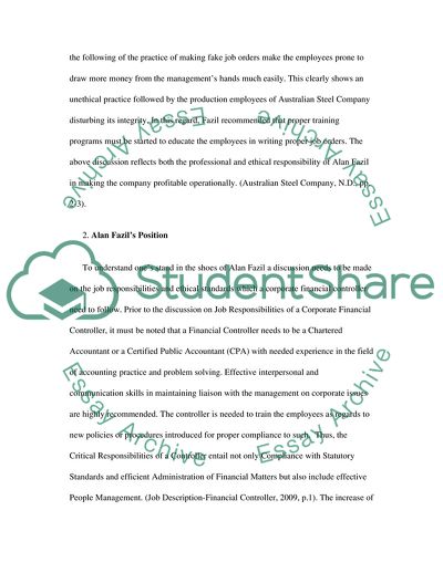 Ethical and Professional Responsibilities of Controller of Accounts