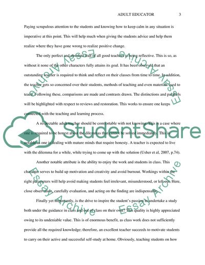 Challenges, Strength, and Weakness of Adult Educator