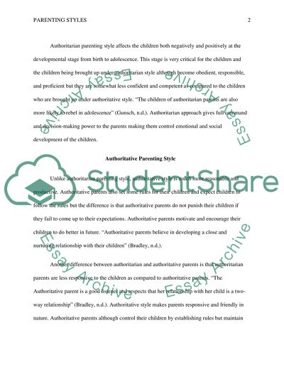 Understanding family behavior and dynamics: parenting styles