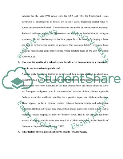 Home buying process and its financial impacts