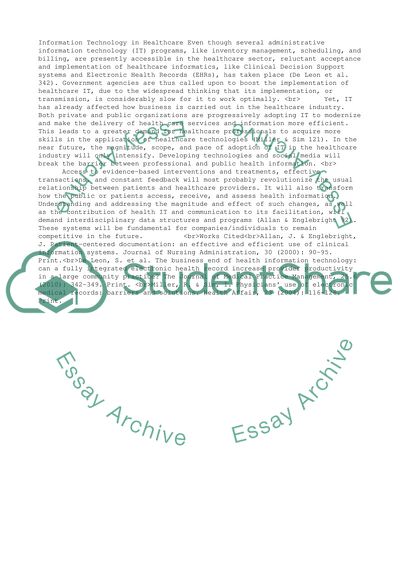 Investigating the impact of Information Technology on a career