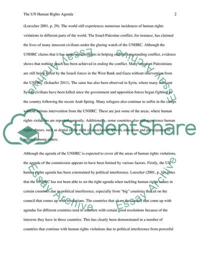 Why the U.N. Human Rights Agenda Has Been So Limited