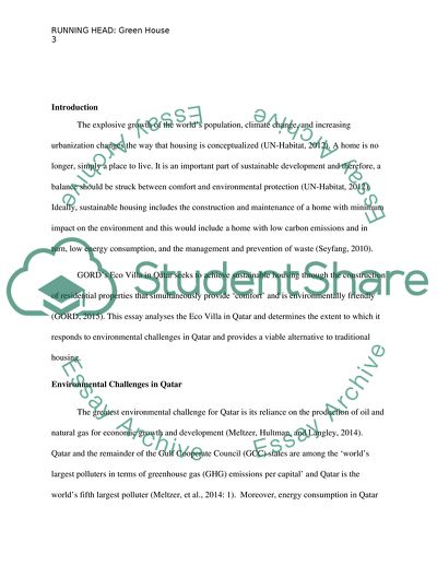 Qatars New Green House Design