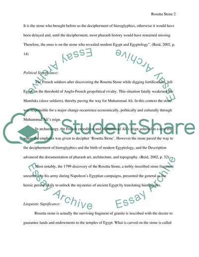 The Historical Significance of Rosetta Stone