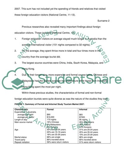 Economical Impact of Educational Tourism in Australia