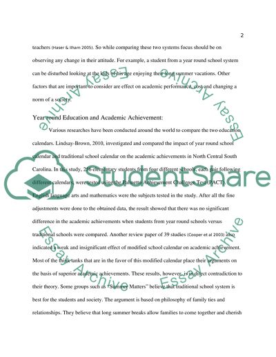 Year-Round Education