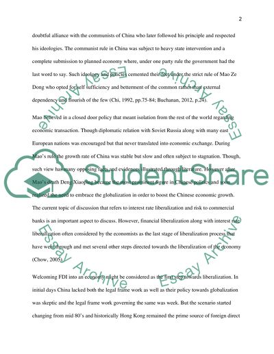 The Effect of interest rate Liberalization on the risk of commercial banks in China