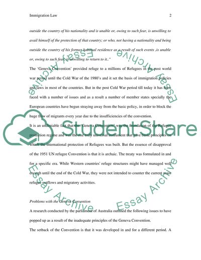 The Increasingly Changing Immigration Policies