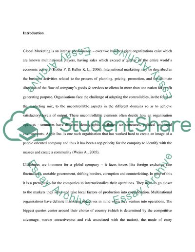 Globalization and Localisation at Apple Inc