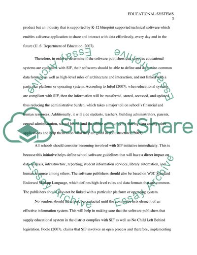 Educational infosystems