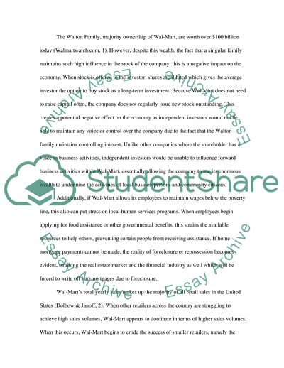 Is Wall-Mart Good or Bad for Economy