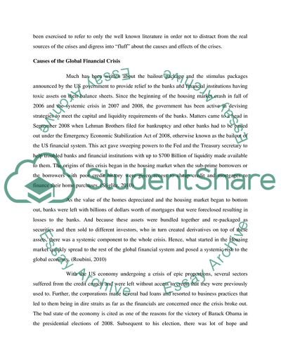 Asian Financial Crisis Versus Global Financial Crisis