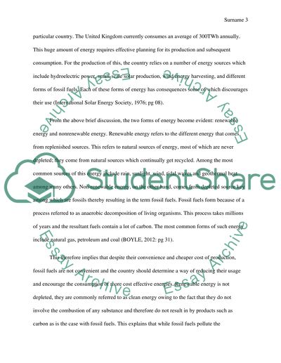 Sustainable energy systems