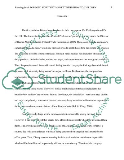 How Disney Markets Nutrition to Children