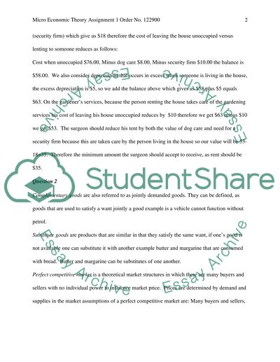 Cost and Microeconomics