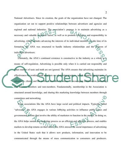 Trade Associations Paper