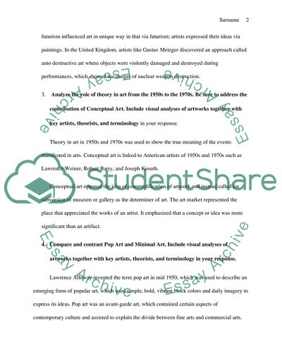 Contemporary art and theory