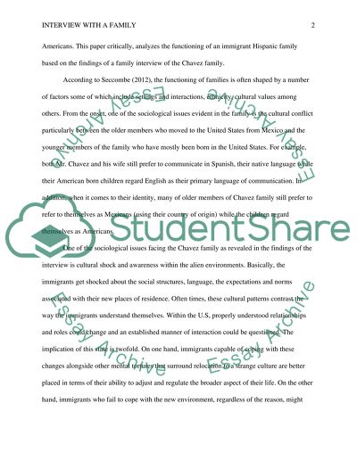 Interview with a family