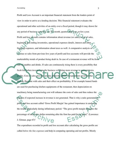 Use of Profit and Loss Account, Balance Sheet, and Cash Flow Statement