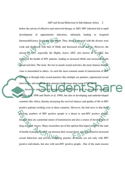 Meta-analysis of the Effect of Antiretroviral Therapy on Sexual Risk Behavior