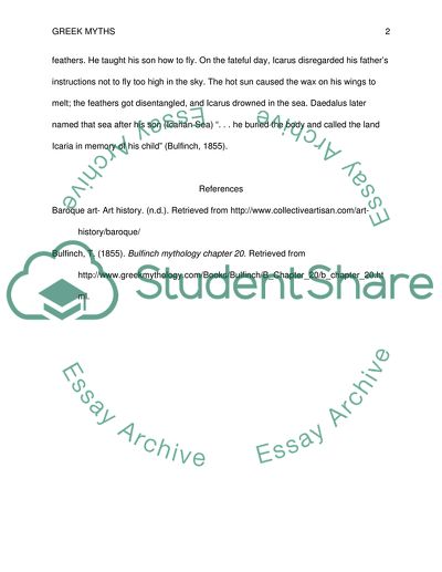 Greek Myths and Baroque Art