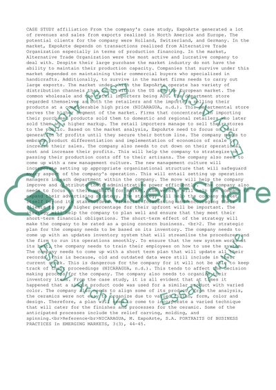 ExpoArte and Alternative Trade Organization