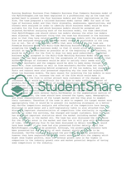 Types of Business Model for MyGiftShopper.com