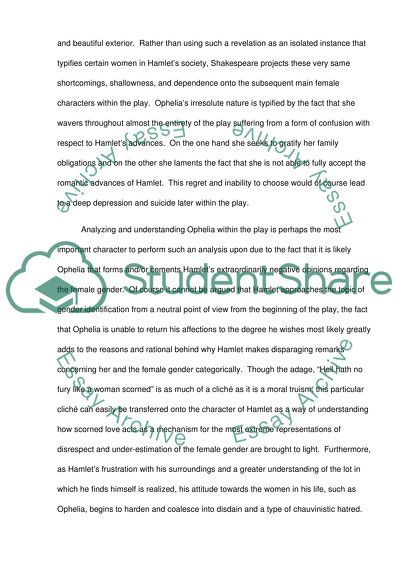 Women and Gender Interpretation in Hamlet by William Shakespeare