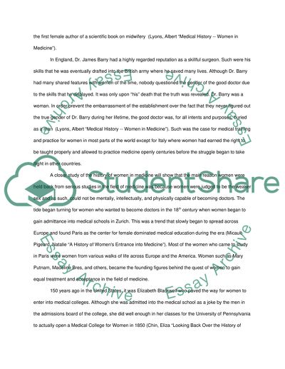 Women in Medicine: Past, Present, and Future