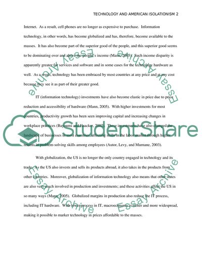 How Has Technology Ended the Physical and Intellectual Isolation of Americans