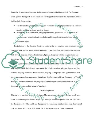 Massachusetts Supreme Judicial Court Decision