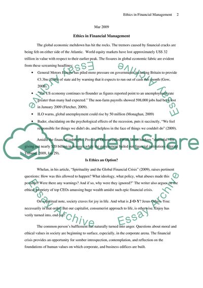 Ethics Article Analysis