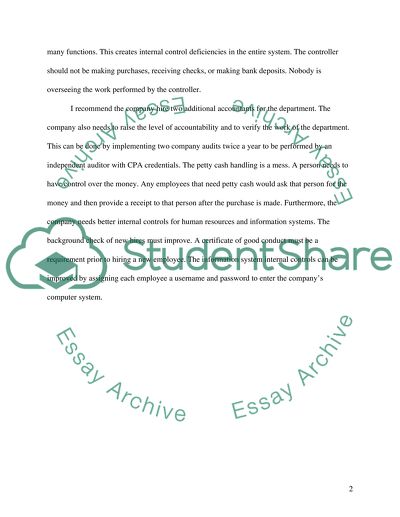 The Sarbanes Oxley Act