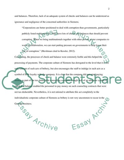 Bribery scandal essay image