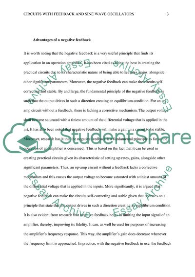 Applying Positive Feedback Circuits With Feedback and Sine Wave Oscillators