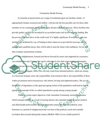 Community Health Nursing