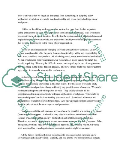 Operating Systems Vendor lock-in