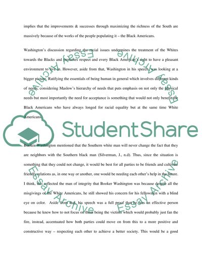 The atlanta exposition address essay image