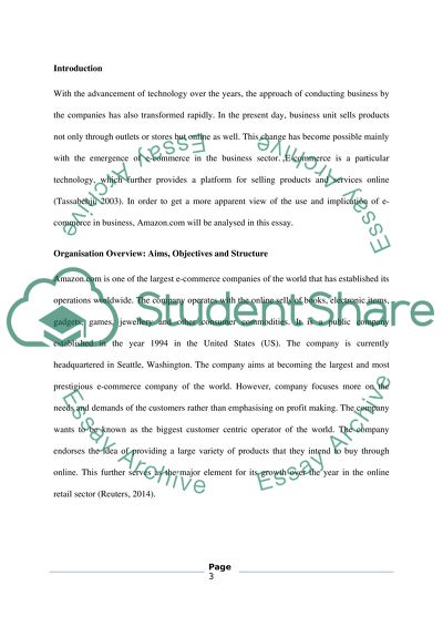 Amazon - PEST Analysis of the Company, E-Commerce