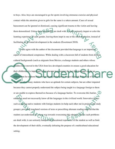 Gender Equity in the Classroom