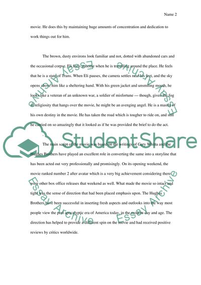 The book of Eli argument