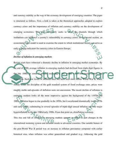 Emerging Markets Finance