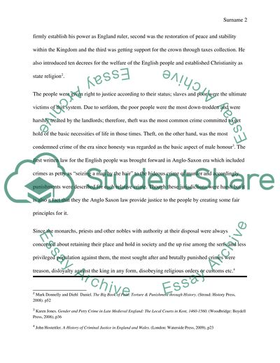 Crime and Punishment in the Middle Ages