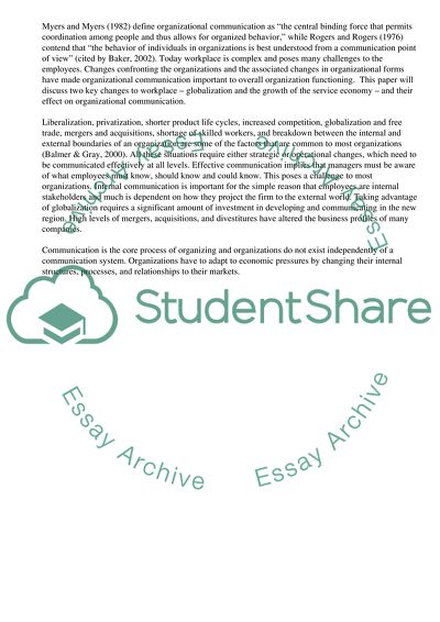 Communication in Organizations