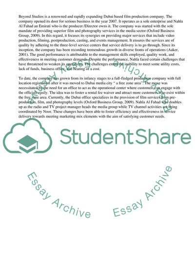 Industry Project: Beyond Studios