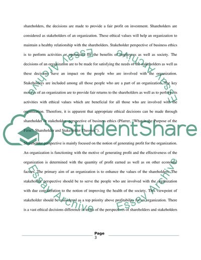 Efficient Conduct of the Business