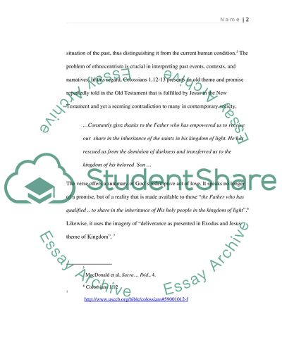 An Examination of Colossians