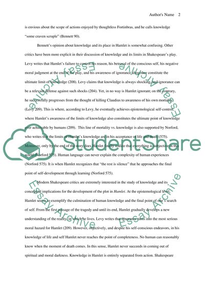 Hamlet and the Limits of Knowledge